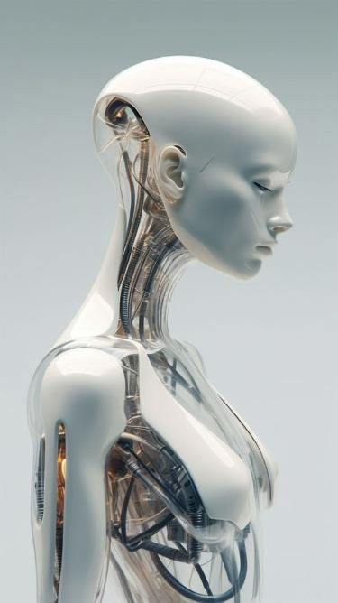 Humanoid robot with a friendly expression, showcasing its design for human-like interaction in various settings.